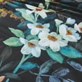 thumbnail image 5 of Lush Decor Fantasy Floral Cotton Duvet Cover 3 Piece Set Full/ Queen Black - Floral Duvet - Black Bedding Set - Goth Bedding - Modern Victorian Decor, 5 of 10