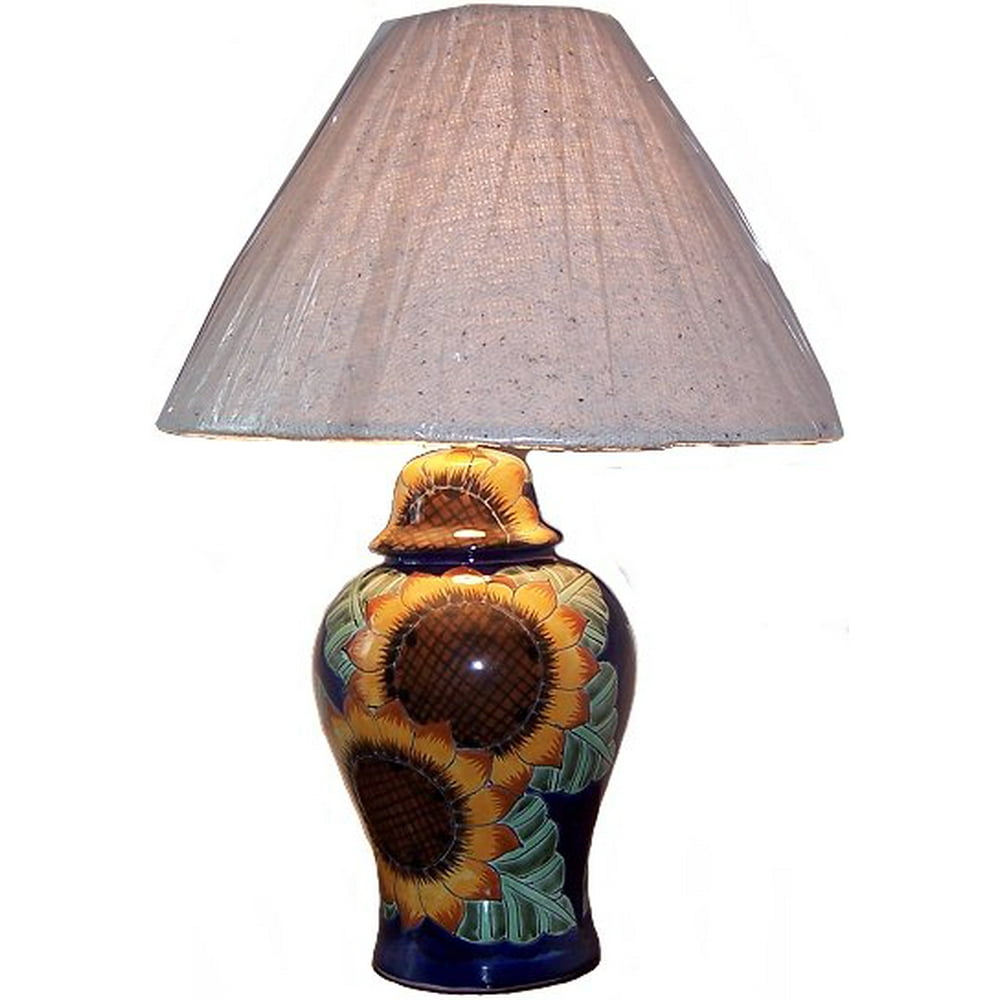 Sunflower Talavera Ceramic Lamp