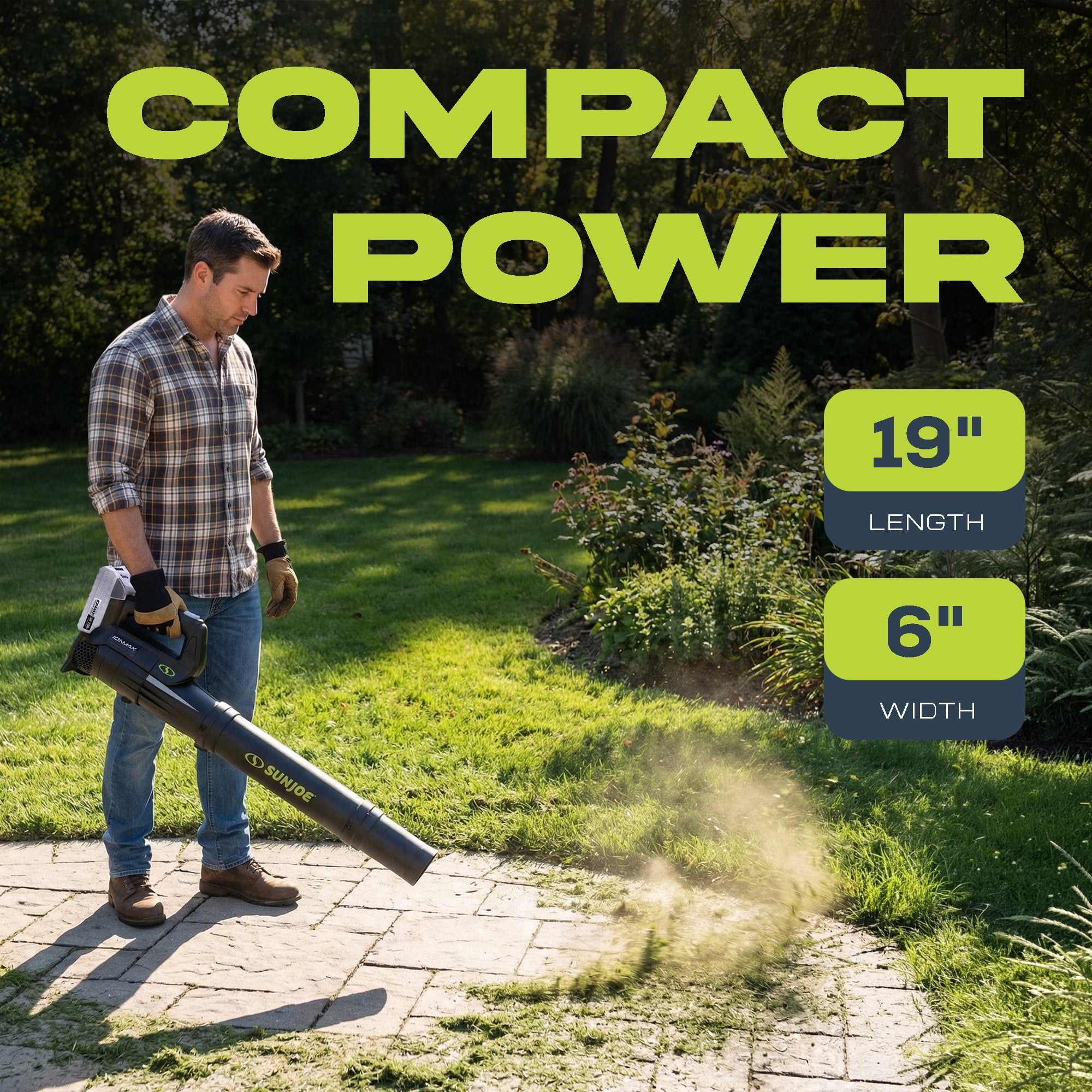 Open Box Sun Joe 24V Jet Leaf Blower Cordless Compact Turbine (Tool Only)