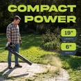thumbnail image 3 of Open Box Sun Joe 24V Jet Leaf Blower Cordless Compact Turbine (Tool Only), 3 of 6