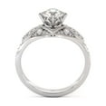 thumbnail image 2 of 14K White Gold Milgrain Accent Engagement Ring, 2 of 4