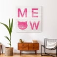 thumbnail image 4 of Creative Products Meow Pink 36 x 36 Canvas Wall Art, 4 of 5