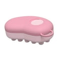thumbnail image 1 of Peine para el cuero cabelludo con cerdas suaves de silicona, masajeador de cuero cabelludo, cepillo de viaje para hombres y mujeres, herramienta de Rosa, 1 of 8