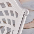 thumbnail image 2 of Christopher Knight Home Phoenix Outdoor White Cast Aluminum Arm Chair (Set of 2) by, 2 of 5