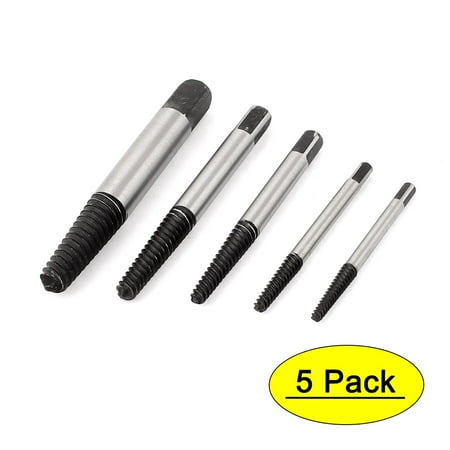 

3mm-19mm Metal Damaged Bolts Screws Studs Extractor Remover Set 5 in 1
