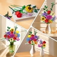 thumbnail image 3 of Plaxsoon Botanical Flower Bouquet Building Set Craft Kit 1051 Piece, 3 of 9