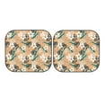 thumbnail image 7 of Xecao Tropical Leaves Flower for Foldable Car Sun Shades (2-Pack) offer sun protection with an easy-fold design for convenient windshield shading., 7 of 7