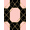 Pink Black Gold, Pattern 9, variant on Design&I 8'x10' Washable Area Rug Blush Charcoal Swirls Sophisticated Modern Veined Surface Motif for Living Room, Family Extra Large Skid-Resistant Low Profile