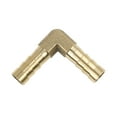 thumbnail image 3 of 8mm Brass Barb Elbow 90 Degree Male Thread Connector Adaptor for Air Water Gas Oil Pipe 5pcs, 3 of 4