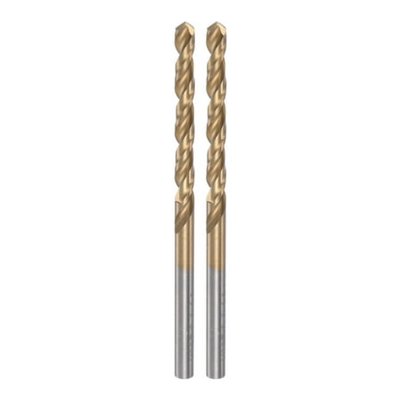 

Uxcell 2 Pack 3.9mm Titanium Coated M42 High Speed Steel 8% Cobalt (HSS-E) Twist Drill Bits