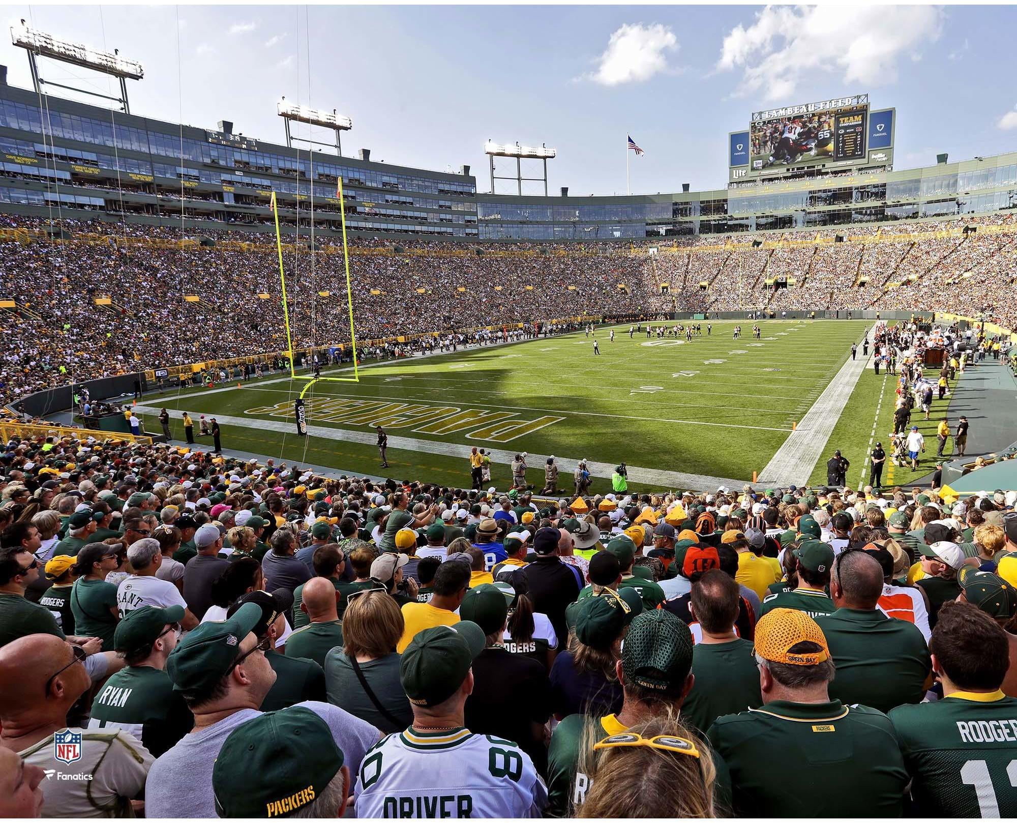 packers bay lambeau field walmart unsigned