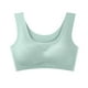 thumbnail image 1 of Ropa interior japonesa Peace of Mind, chaleco deportivo de yoga de verano para mujer, sujetador de seda helada para dormir sin marcas y sin aros de acero de una pieza, 1 of 1