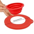 thumbnail image 2 of 1Pcs Mixer Splatter Guard, Mixing Head Splash Guard,Flour Mixer Shield For Home Kitchen Restaurant Catering Baking Cooking Dough Flour, White, 23.4cm/9.21Inch, 2 of 3