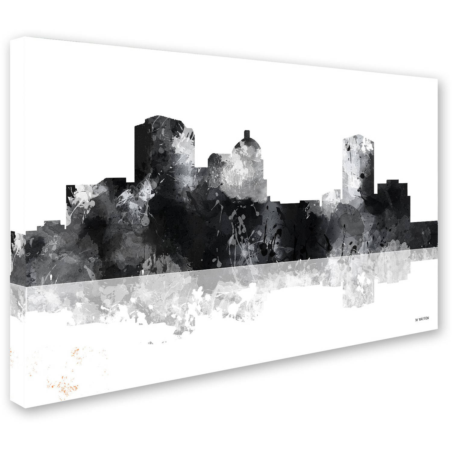 Trademark Fine Art "Montgomery Alabama Skyline BG-1" Canvas Art by Marlene Watson