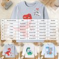 thumbnail image 3 of WXFAZCVU Toddler Boys Long Sleeve Dinosaur Shirts Kid Cute Graphic T-Shirt Everyday Wear Size 3 Years, 3 of 4