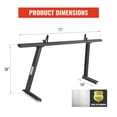 thumbnail image 4 of AA-Racks Model APX25 Extendable Aluminum Pick-Up Truck Ladder Rack (No Drilling Required) - Sandy Black, 4 of 10