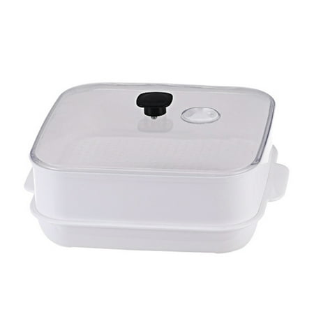 

1pc Steamer Basket Dim Sum Steam Rack Microwave Oven Special Box (Single Layer)