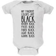 thumbnail image 1 of Halloween My Favorite Colors are Black Soft Baby One Piece, 1 of 1