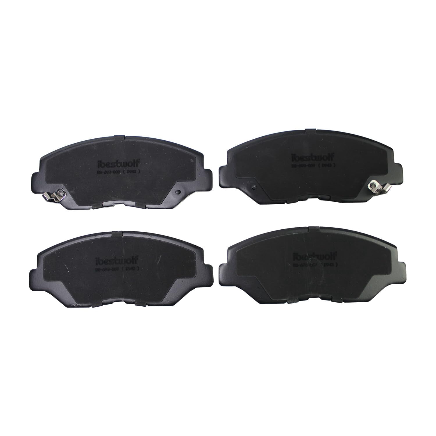 BST BSSPF Front and Rear Ceramic Brake Pads for 2003 2004 2005 2006 2007 2008 Honda Pilot, Disc Brake Pad Replacement P-943 P-865