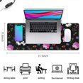 thumbnail image 5 of Long Mouse Pads for Desk,Pioneer Flower Floral Print Pattern Desk Mats on Top Of Desks, Desk Mouse Pad Extra Large with 3mm Non-Slip Base and Stitched Edge for Gaming,Office,Work,Home 31.5"x11.8", 5 of 6