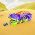 thumbnail image 4 of City Dinosaur Transporta El juguete se transforma en un dinosaurio pisoteante con juguetes de camiones para niños pequeños con 12 autos de metal, 4 of 6