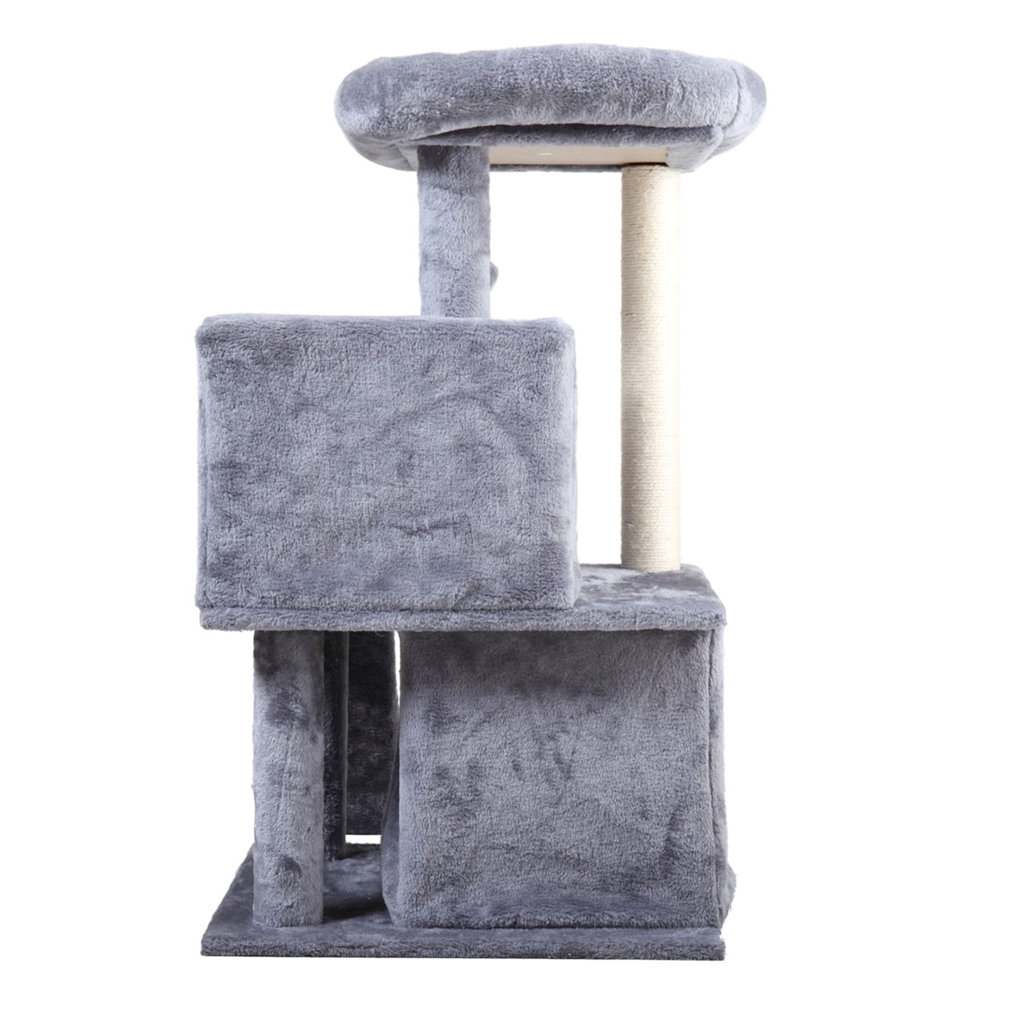 Senbabe 60" Multi-Level Cat Tree Tower with Condo for Large/Midium Cats, Light Gray