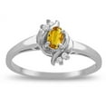 thumbnail image 2 of Star K � Small Oval 5x3mm Genuine Citrine Bypass Ring, 2 of 9