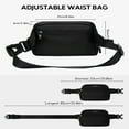 thumbnail image 4 of WATERFLY Unisex 2L Walking Hiking Travel Running Nylon Fanny Pack Waist Bag,Black, 4 of 8