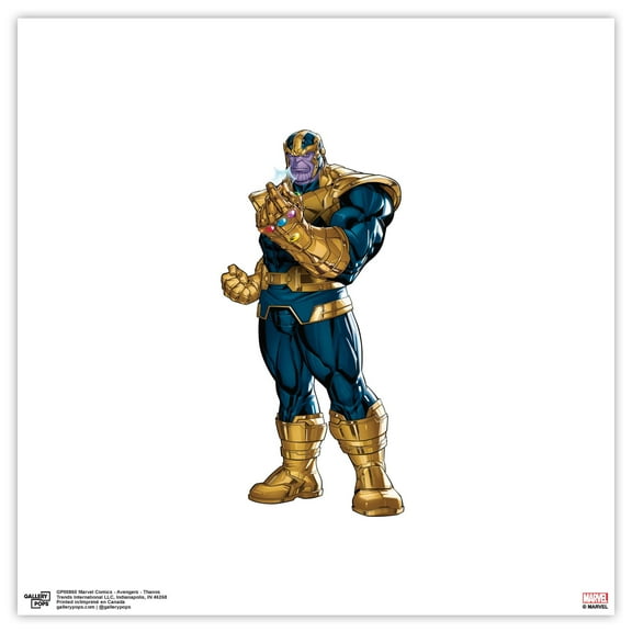 Gallery Pops Marvel Comics Avengers - Thanos Wall Art, Unframed Version, 12" x 12"