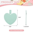 thumbnail image 2 of Uxcell 2Pcs Small Pocket Mirror for Purse,  3.82" x 3.35" Heart Shape Stainless Steel Compact Makeup Mirror with Leather Case, Travel Mirror Handheld Mirror for Women, Girls(Light Green), 2 of 7