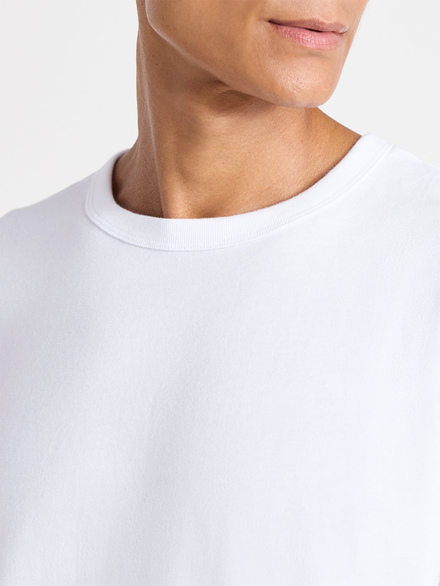 Free Assembly Men's Everyday Cotton Tee with Long Sleeves, Sizes XS-3XL