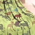 thumbnail image 3 of LightGreen Cartoon Dinosaurs Prehistoric Pattern Blanket,Comfortable Soft Lamb Wool Throw Blanket,All Season,Warm Lightweight Blankets for Sofa Bed Couch Living Room Chair,30"x40", 3 of 4