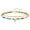 A, variant on Colorful Beaded Anklet for Women – Stretch Stackable Initial Letter Disc Anklet with Gold Beads, Adjustable Boho Beach Wedding Birthday Gift Jewelry for Mom Wife Friend