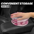 thumbnail image 2 of Round Car Trash Can 7×5.9in Waterproof, Durable, Not Easy To Fade, Easy To Install And Disassemble To Prevent Interior Pollution Plaid Fall Camo Pink_1, 2 of 7