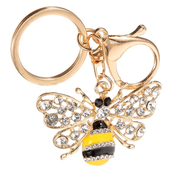 OHOIOLLA Llavero Colgante Abeja Amarillo De Aleación Con Para Personal