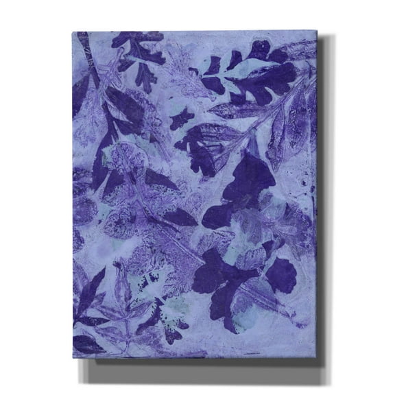 Epic Graffiti 'Very Peri Botanical Print 2' by St. Hilaire Elizabeth, Canvas Wall Art, 12"x16"