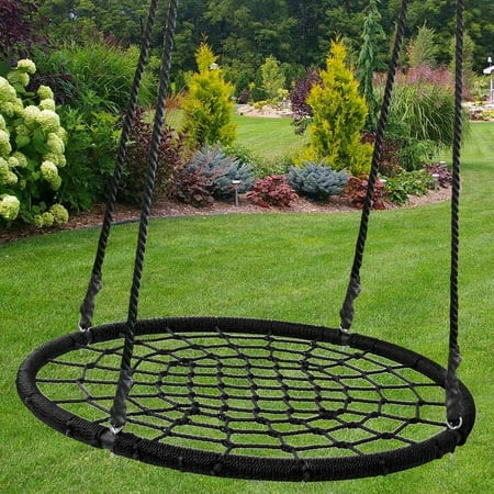 40 Web Swing Playground Tree Outdoor Hanging Play Slide Seat Pe Net Rope