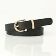 thumbnail image 2 of 2 Pack Women Belts For Jeans Dresses Pants Ladies Leather Waist Belt with Gold Buckle, 2 of 4