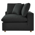 thumbnail image 5 of Modular Sectional Deep Sofa Set, Black, Fabric, Modern Contemporary, Living Lounge Cafe Room Hotel Lobby Hospitality, 5 of 9