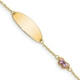 thumbnail image 5 of 14K Yellow Gold & Enamel Butterfly & Plate with .5In Extender Bracelet, 5 of 7