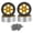 Gold, variant on QSTDGVPW 1/18 1/24 RC Crawler Wheel Rims Aluminum Alloy Portable Replacement Easy Install Gold