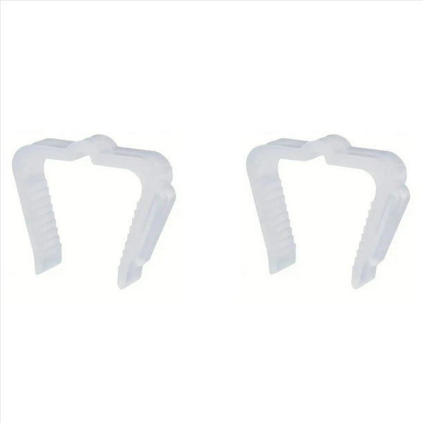 100 para Colgar , Clips para Tableros de Fascia de 1 5/8 Pulgadas, Clip de Luz Navideña para Exteriores de Plástico Resistente A la Intemperie