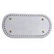 thumbnail image 1 of Bolsas de ganchillo tejidas largas ovaladas almohadilla inferior 9,8x4,7 pulgadas DIY 60 agujeros y artesanía Plata Yuyangstore Parte inferior de la caja de ganchillo, 1 of 7