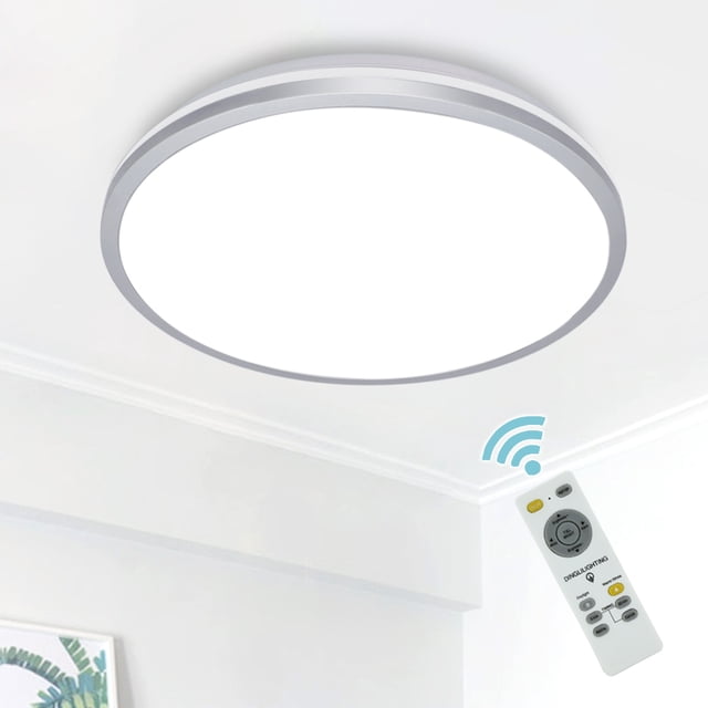 Depuley 15" 35W Moderne Dimmable LED Encastré Light Plafonnier avec Télécommande, Timing 3 Couleurs Changeantes