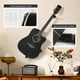 thumbnail image 4 of Soporte de pared para guitarra DAZZLIFE Acoustic Horizontal de Madera Negro, 4 of 8