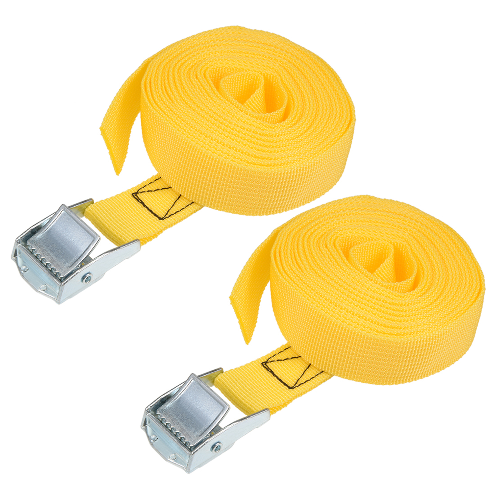 2 Sangles D'Arrimage 12m X 25mm - Polypropylène - Charge Max 80kg - Pour Kayak, Moto, Cargo, Barres De Toit - Bleu - 10