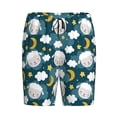 thumbnail image 4 of Wukai Sweet Dream Lamb Men’s Short Pajama Pants With Pockets Soft Sleep Pj Shorts for Men-, 4 of 6