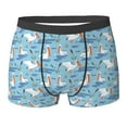 thumbnail image 6 of Men's Boxer Briefs, Pelican Fish Soft Comfy Mens Underwear Boxer Briefs Breathable With Widen Waist, 6 of 7