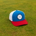 thumbnail image 5 of Signatures Trucker Golf Hat, Snapback, One Size, Red/White/Blue, 5 of 9