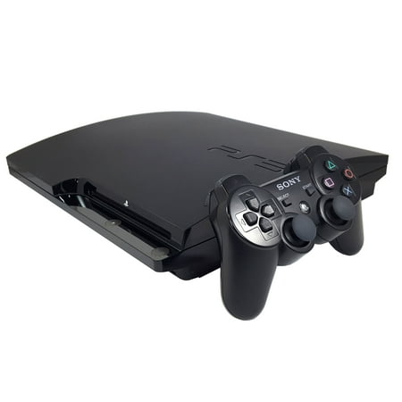 Refurbished Sony PlayStation 3 PS3 Slim 320GB Video Game Console Black Controller with